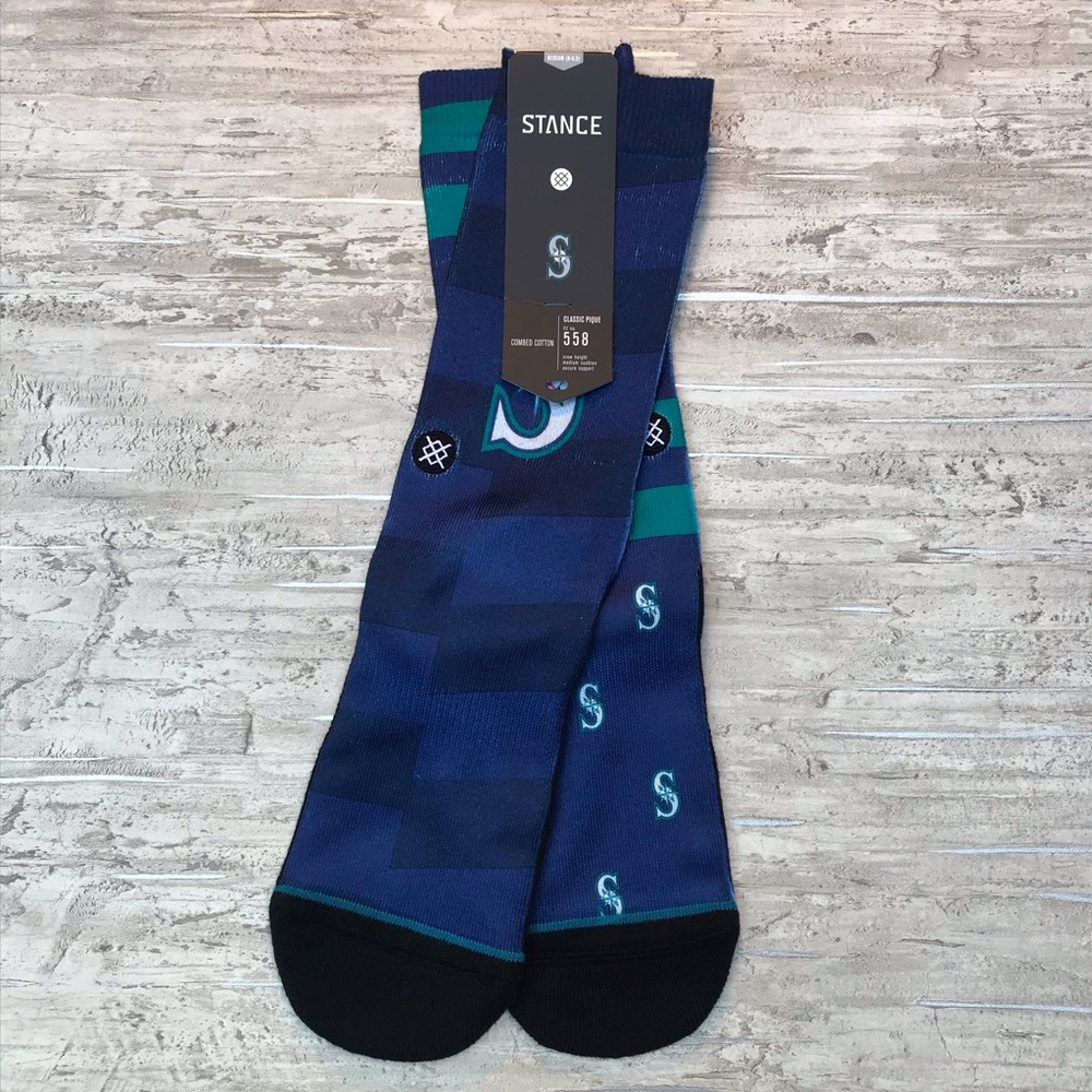 Stance MLB Seattle Mariners Splatter Crew Socks